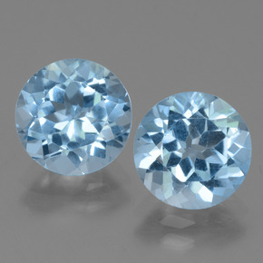 Azul Suizo Topacio Gema - 3ct Faceta Redonda (ID: 440006)