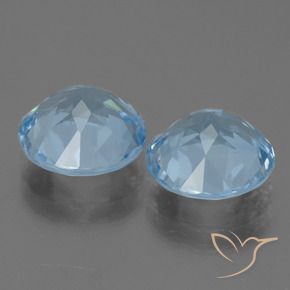 Topaz Gemstones in 9 mm (calibrated) Size for Sale, Topaz Stones in Sky Blue Color