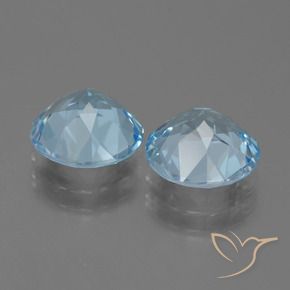 Topaz Gemstones in 9 mm (calibrated) Size for Sale, Topaz Stones in Sky Blue Color