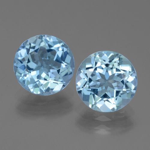 Sky Blue Topaz Gem - 3.2ct Round Facet (ID: 440081)