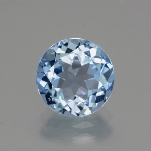 Swiss Blue Topaz Gem - 3.3ct Round Facet (ID: 440212)
