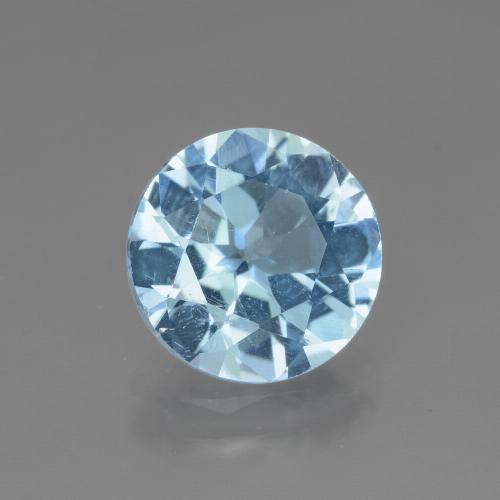 Swiss Blue Topaz Gem - 2.9ct Round Facet (ID: 440246)