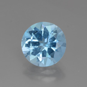 Maya Blue Topaz Gem - 3.1ct Round Facet (ID: 440247)