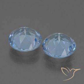 Topaz Gemstones in 9 mm (calibrated) Size for Sale, Topaz Stones in Sky Blue Color