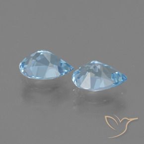 Topaz Gemstones in 7 x 5 mm (calibrated) Size for Sale, Topaz Stones in Sky Blue Color