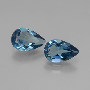 1.4ct Pear Facet London Blue Topaz Gem for sale 1.4ct Pear Facet London Blue Topaz Gem (ID: 441968)