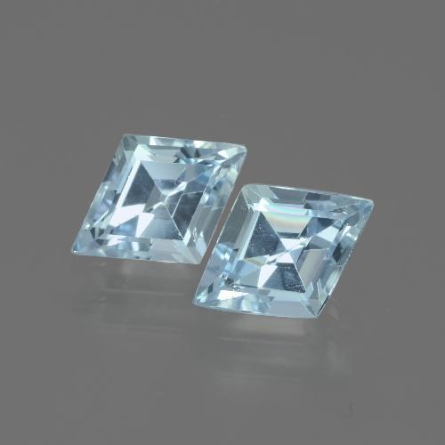 Sky Blue Topaz Gem - 0.9ct Rhomb Facet (ID: 442020)