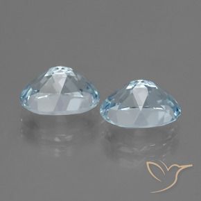 Topaz Gemstones in 10 x 8 mm (calibrated) Size for Sale, Topaz Stones in Sky Blue Color