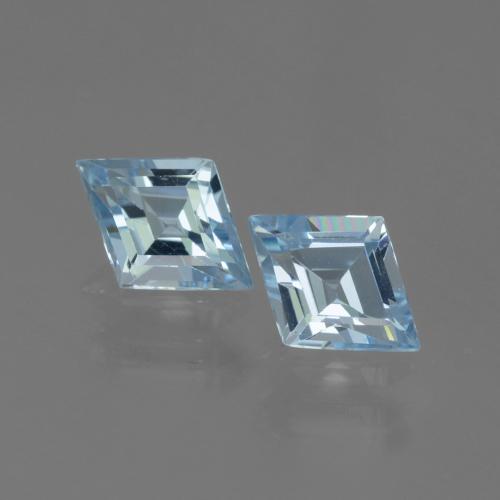 Sky Blue Topaz Gem - 0.7ct Rhomb Facet (ID: 442203)