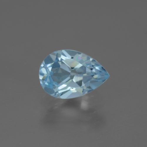 Celeste Topacio Gema - 1.6ct Corte en forma de pera (ID: 442348)