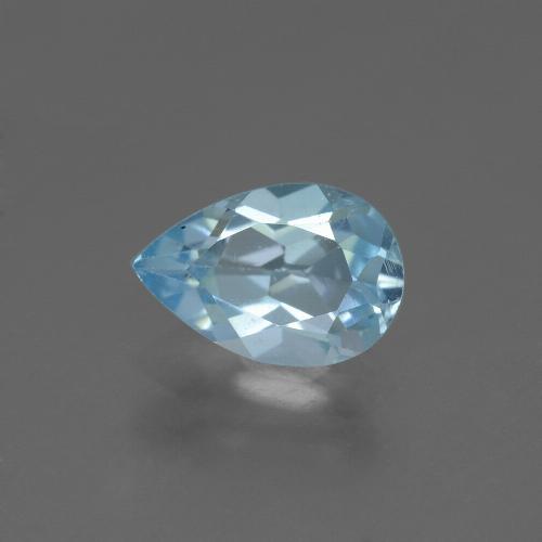 Sky Blue Topaz Gem - 1.6ct Pear Facet (ID: 442349)