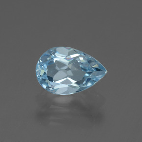 Свисс-Блю Топаз Камень - 1.9ct Фасетная Груша (ID: 442351)