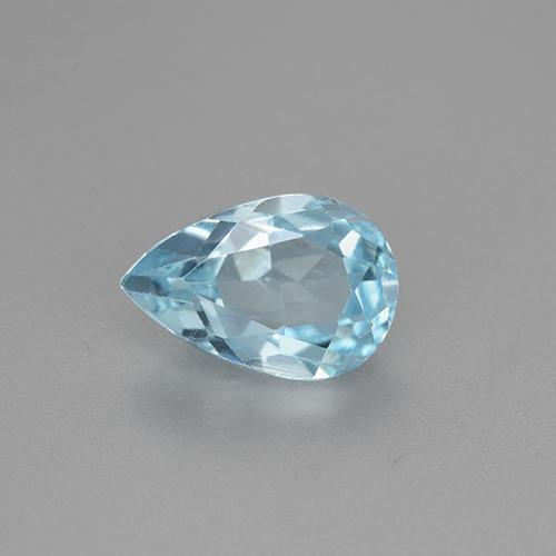 Sky Blue Topaz Gem - 1.8ct Pear Facet (ID: 442357)