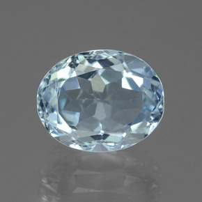 Sky Blue Topaz Gem - 3.4ct Oval Facet (ID: 442490)