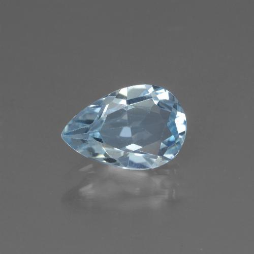 Celeste Topacio Gema - 1.6ct Corte en forma de pera (ID: 442515)