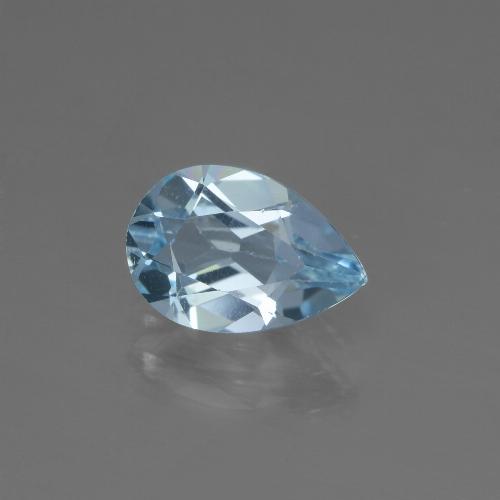 Celeste Topazio Gem - 1.5ct Sfaccettatura a pera (ID: 442516)