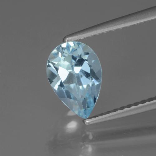 Baby Blue Topaz Gem - 1.7ct Pear Facet (ID: 442523)