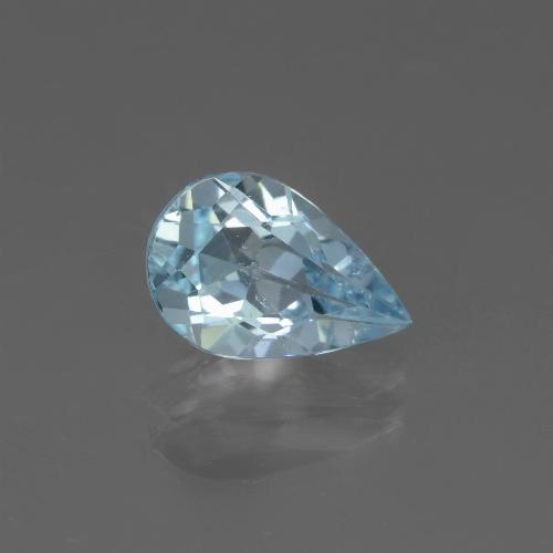 Sky Blue Topaz Gem - 1.6ct Pear Facet (ID: 442525)