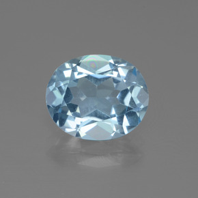 Swiss Blue Topaz Gem - 4.1ct Oval Facet (ID: 442660)