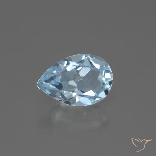 Небесно Голубой Топаз Камень - 1.6ct Фасетная Груша (ID: 442675)