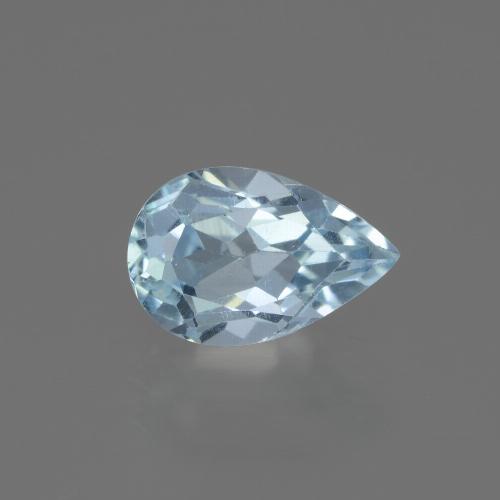 Celeste Topazio Gem - 1.7ct Sfaccettatura a pera (ID: 442679)