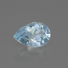 Light Maya Blue Topaz Gem - 1.4ct Pear Facet (ID: 442681)