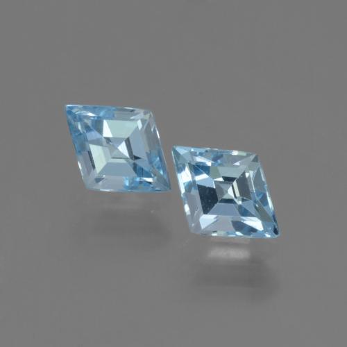 Azul Suizo Topacio Gema - 1ct Faceta de Rómbico (ID: 442710)
