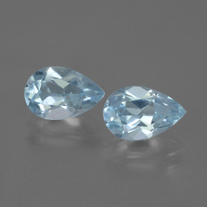 Baby blau Topas Edelstein - 1.5ct Birnen Schliff (ID: 442736)