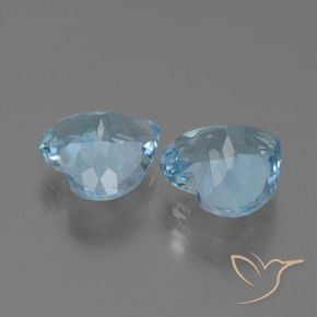 Topaz Gemstones in 9 x 9 mm (calibrated) Size for Sale, Topaz Stones in Sky Blue Color