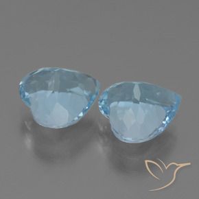 Topaz Gemstones in 9 x 9 mm (calibrated) Size for Sale, Topaz Stones in Sky Blue Color