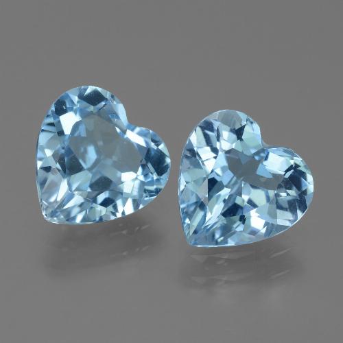 Swiss Blue Topaz Gem - 2.6ct Heart Facet (ID: 442843)