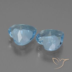 Topaz Gemstones in 9 x 9 mm (calibrated) Size for Sale, Topaz Stones in Swiss Blue Color
