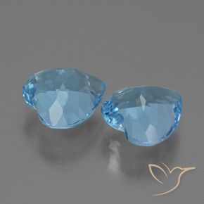 Topaz Gemstones in 9 x 9 mm (calibrated) Size for Sale, Topaz Stones in Swiss Blue Color