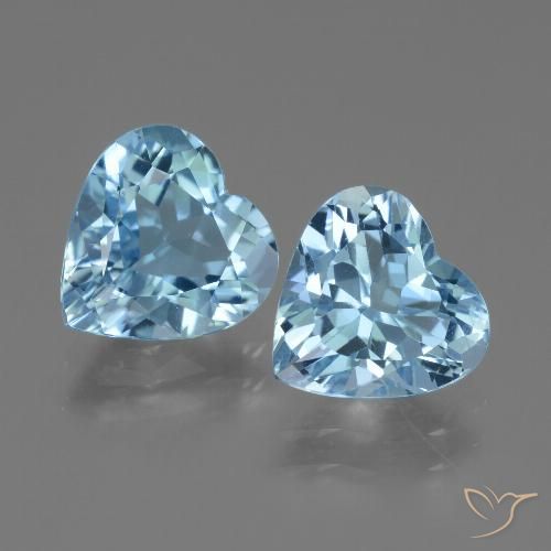 5.57ctw Natural Swiss Blue Topaz, Heart, VVS-VS