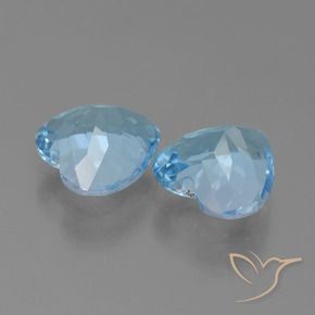 Topaz Gemstones in 9 x 9 mm (calibrated) Size for Sale, Topaz Stones in Swiss Blue Color