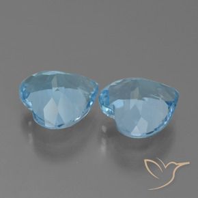 Topaz Gemstones in 9 x 9 mm (calibrated) Size for Sale, Topaz Stones in Swiss Blue Color