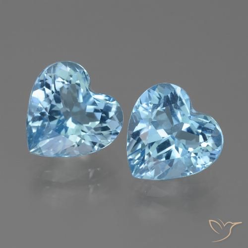 5.87ctw Natural Swiss Blue Topaz, Heart, VVS