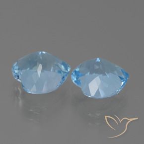 Topaz Gemstones in 9 x 9 mm (calibrated) Size for Sale, Topaz Stones in Swiss Blue Color