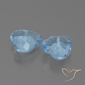 Topaz Gemstones in 9 x 9 mm (calibrated) Size for Sale, Topaz Stones in Swiss Blue Color
