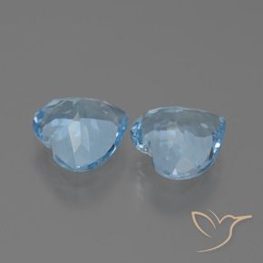 Topaz Gemstones in 9 x 9 mm (calibrated) Size for Sale, Topaz Stones in Sky Blue Color
