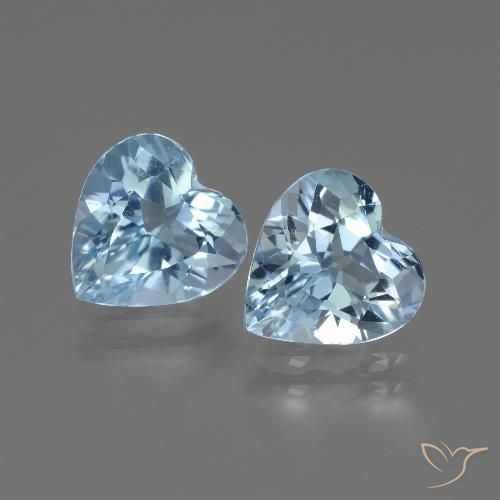 5.33ctw Natural Swiss Blue Topaz, Heart, VS