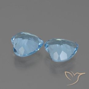 Topaz Gemstones in 9 x 9 mm (calibrated) Size for Sale, Topaz Stones in Sky Blue Color