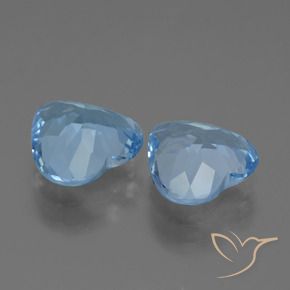 Topaz Gemstones in 9 x 9 mm (calibrated) Size for Sale, Topaz Stones in Swiss Blue Color