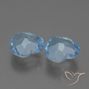 Topaz Gemstones in 9 x 9 mm (calibrated) Size for Sale, Topaz Stones in Swiss Blue Color