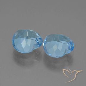 Topaz Gemstones in 9 x 9 mm (calibrated) Size for Sale, Topaz Stones in Sky Blue Color
