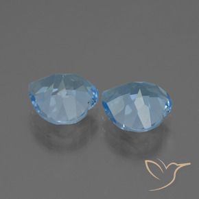 Topaz Gemstones in 9 x 9 mm (calibrated) Size for Sale, Topaz Stones in Sky Blue Color