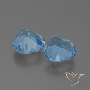 Topaz Gemstones in 9 x 9 mm (calibrated) Size for Sale, Topaz Stones in Swiss Blue Color