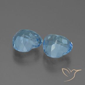 Topaz Gemstones in 9 x 9 mm (calibrated) Size for Sale, Topaz Stones in Swiss Blue Color