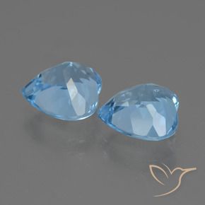 Topaz Gemstones in 9 x 9 mm (calibrated) Size for Sale, Topaz Stones in Sky Blue Color