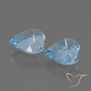 Topaz Gemstones in 9 x 9 mm (calibrated) Size for Sale, Topaz Stones in Sky Blue Color